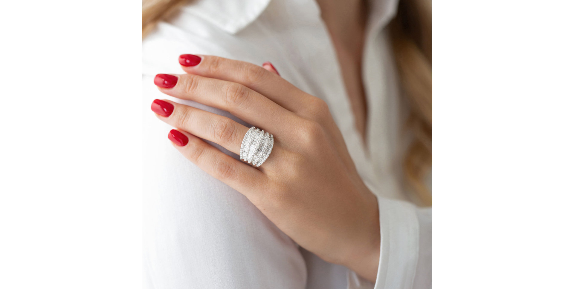 Prsteň s diamantmi Nayeli