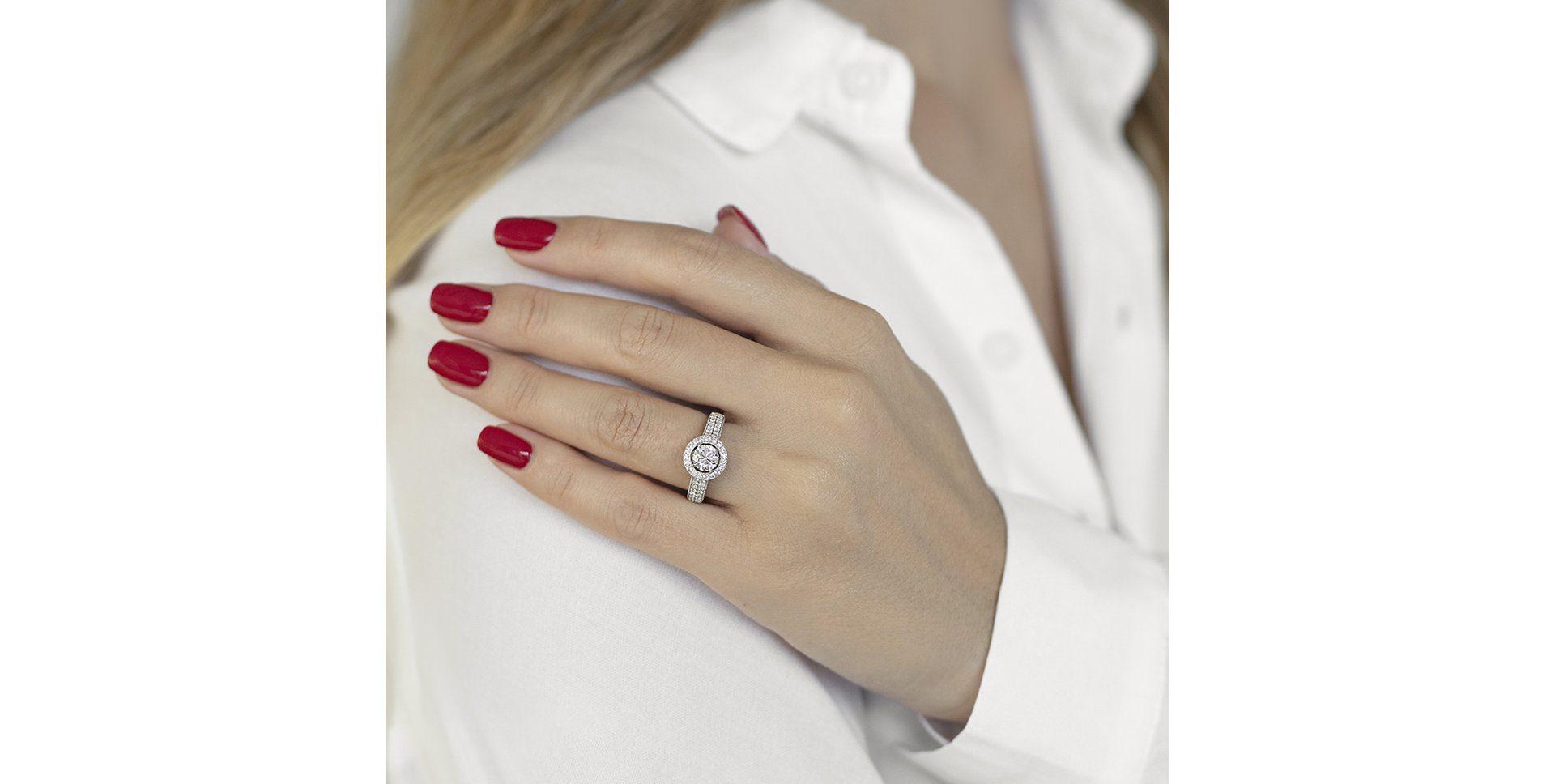 Prsteň s diamantmi Divine Magic