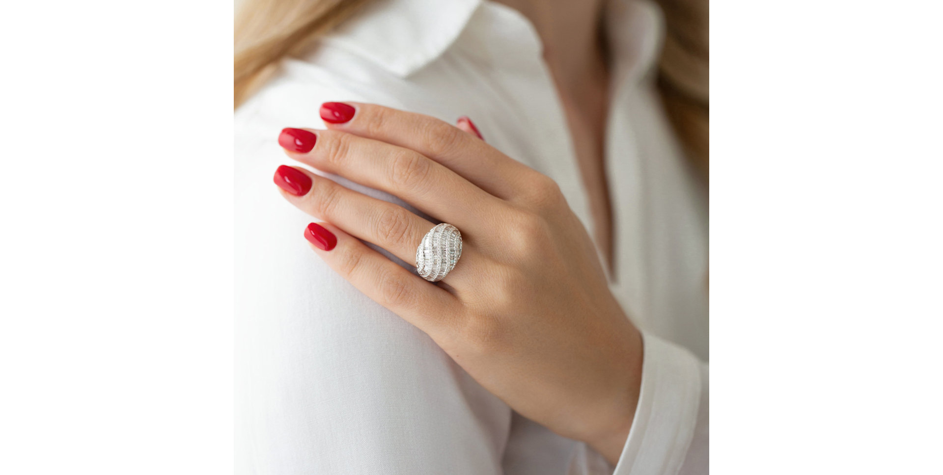 Prsteň s diamantmi Ezra