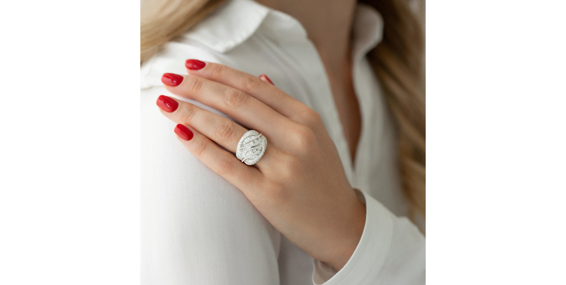 Prsteň s diamantmi Cinematic Seaside