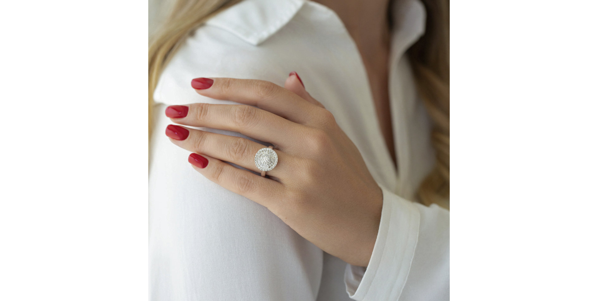 Prsteň s diamantmi Glamorous Sunflower