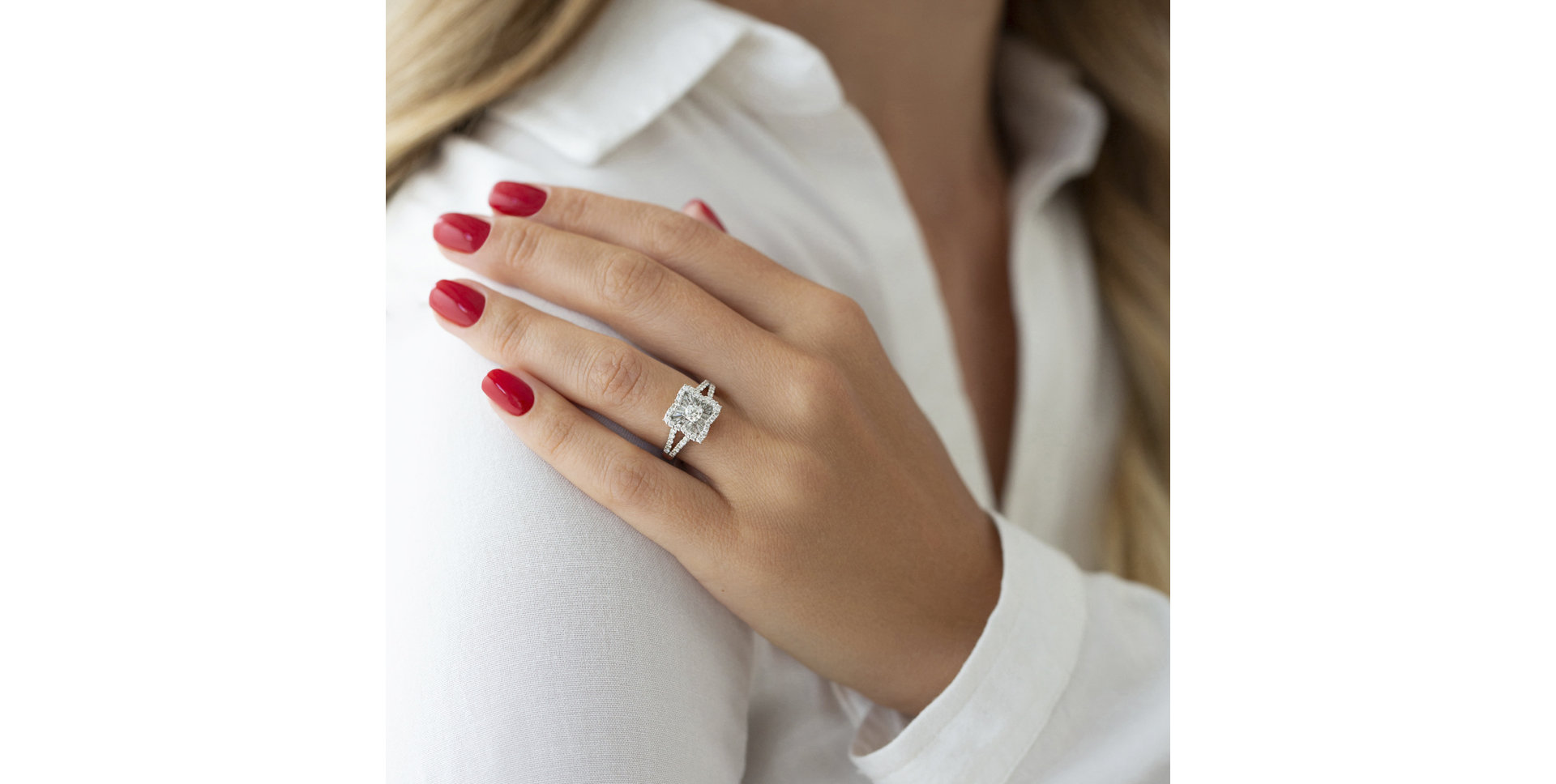 Prsteň s diamantmi Léandre