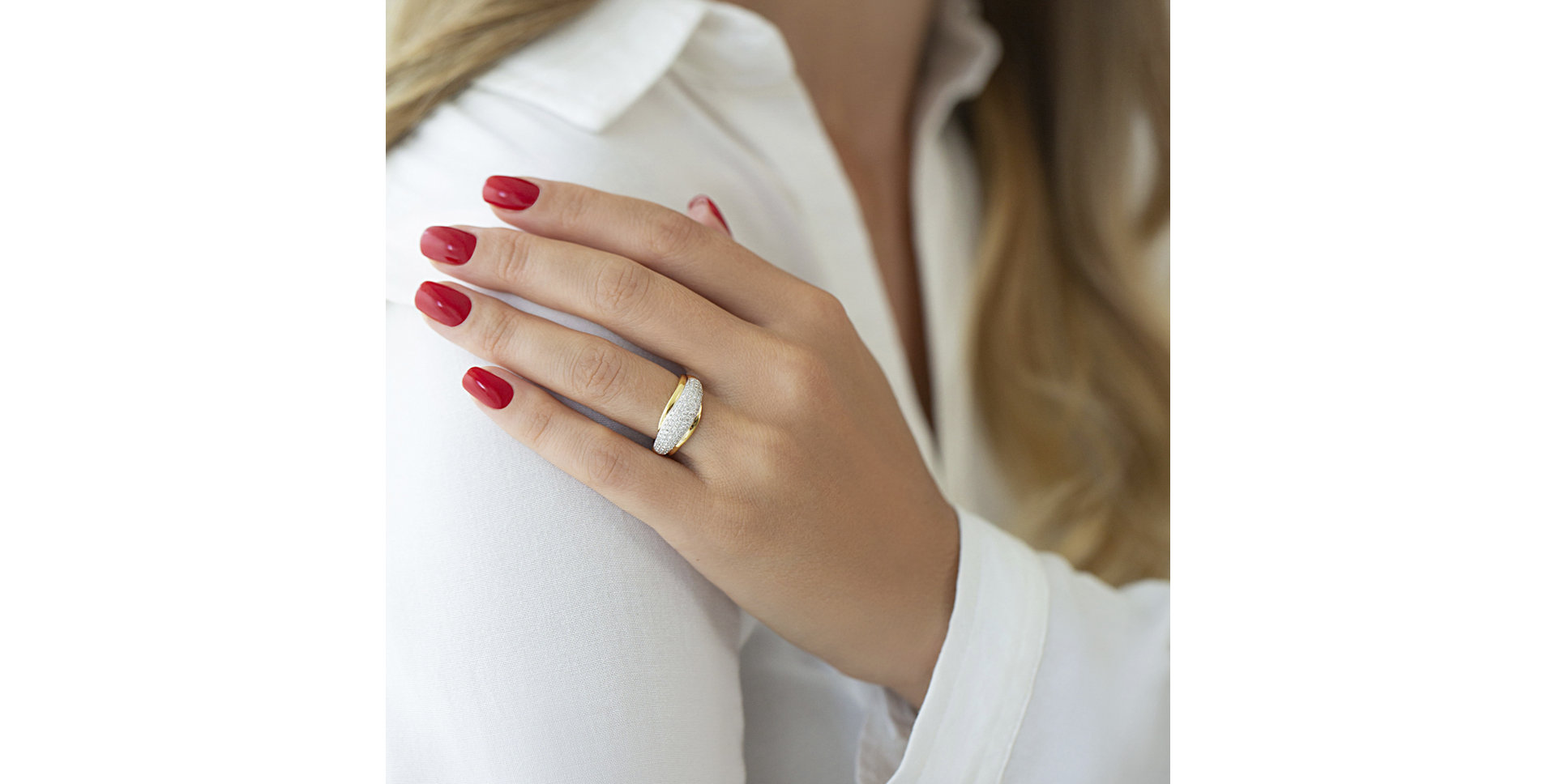 Prsteň s diamantmi Ivonne