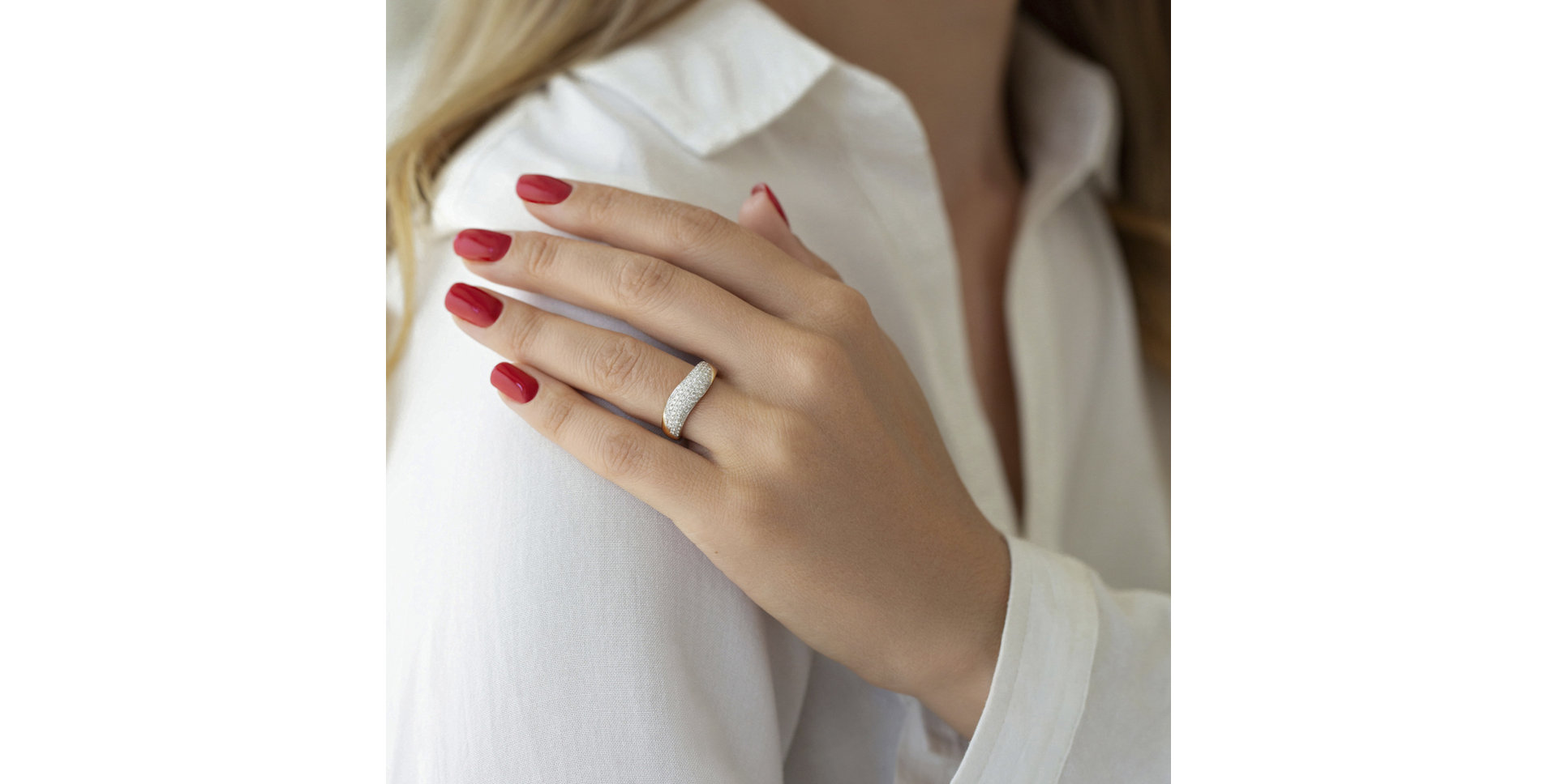 Prsteň s diamantmi Irma