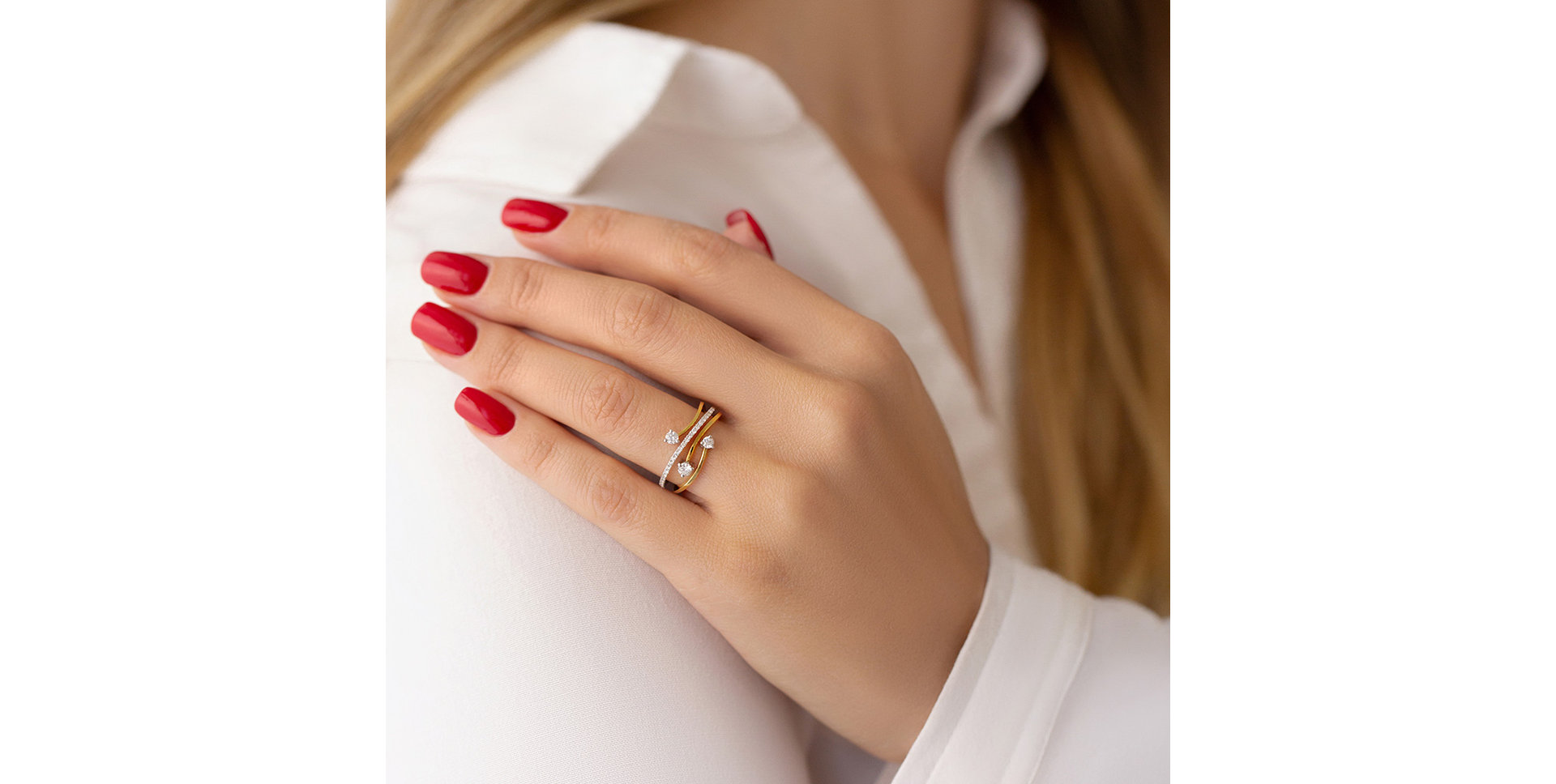 Prsteň s diamantmi Vivacity