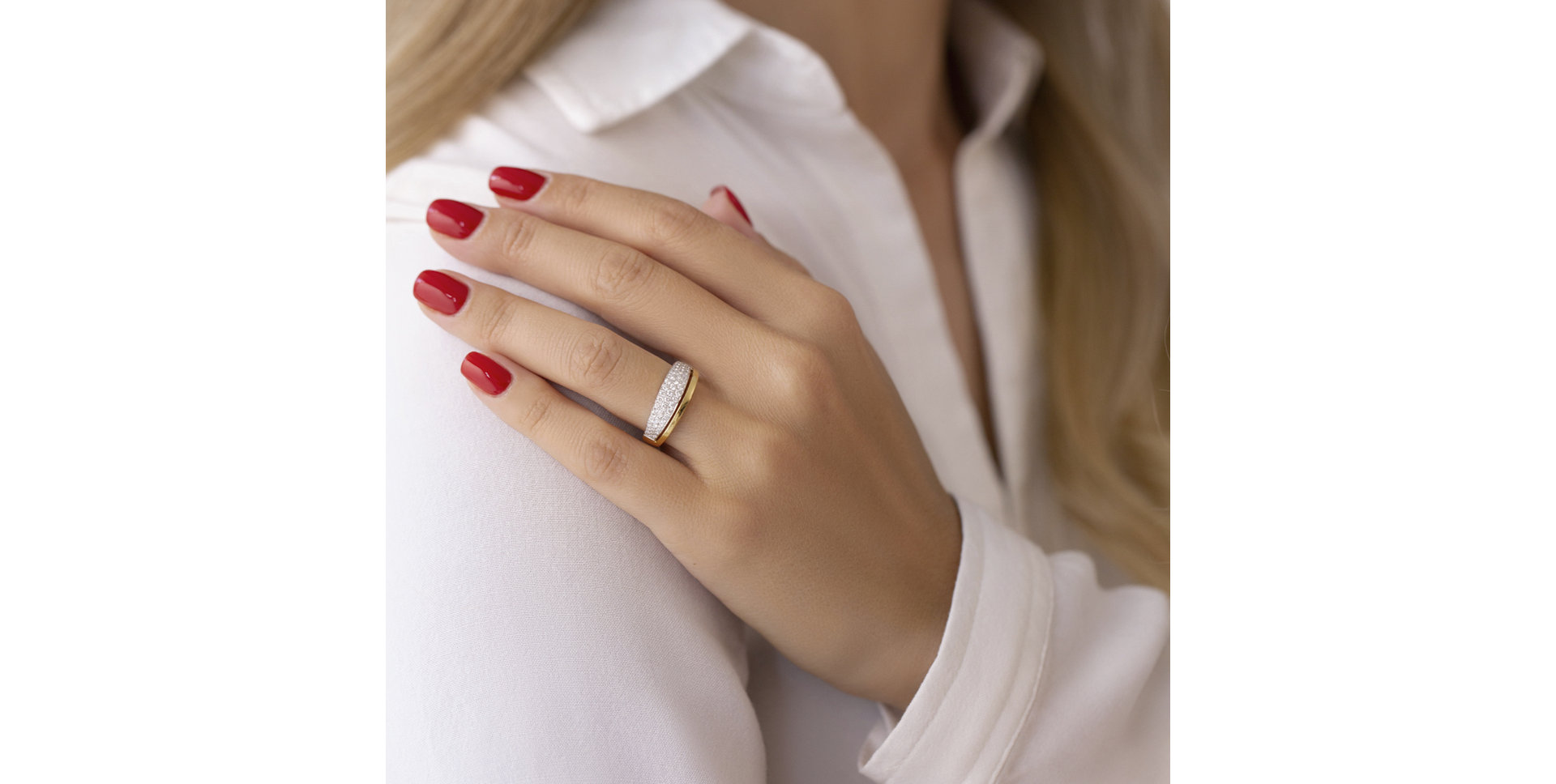 Prsteň s diamantmi Delphine