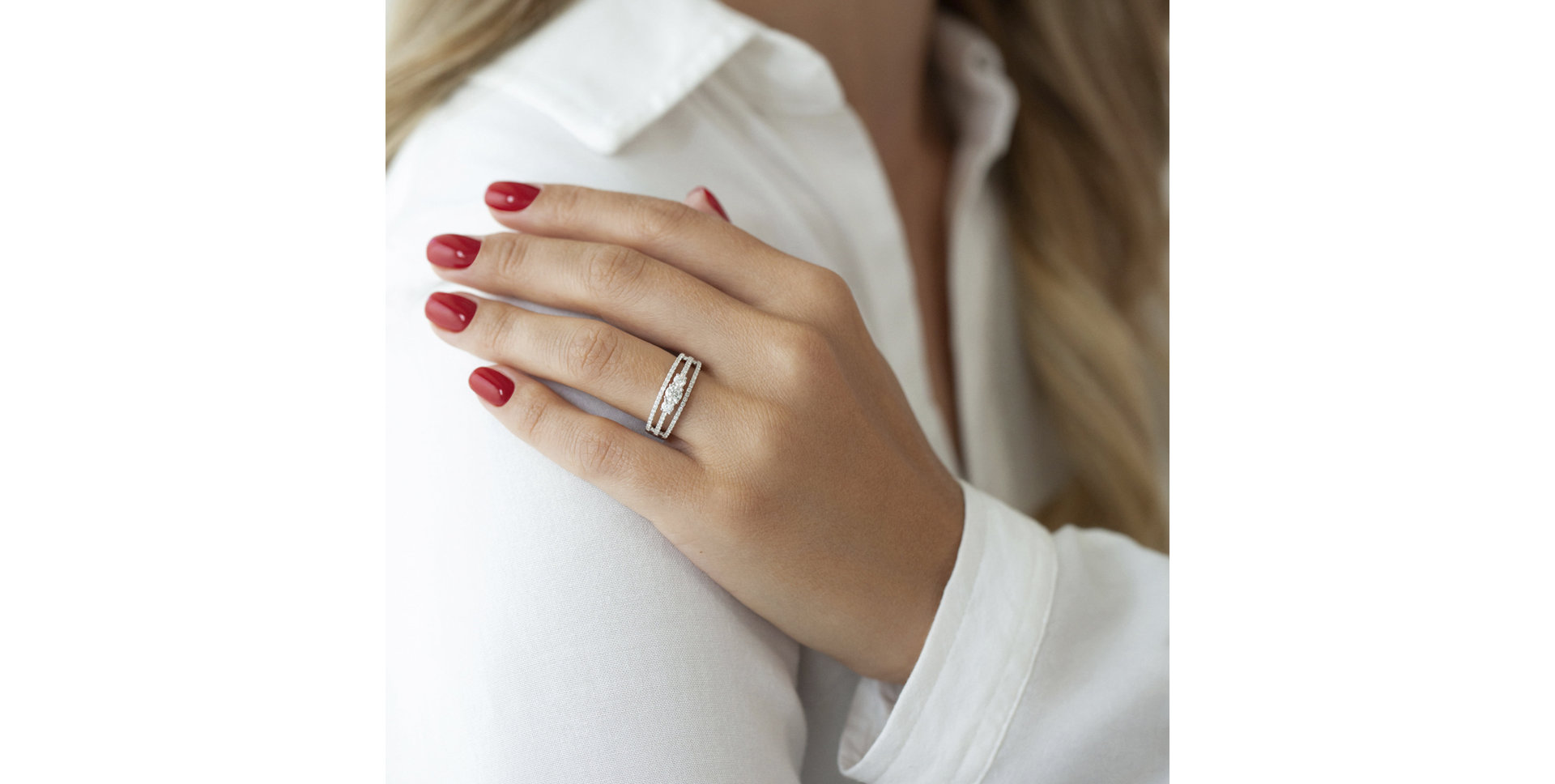 Prsteň s diamantmi Christine