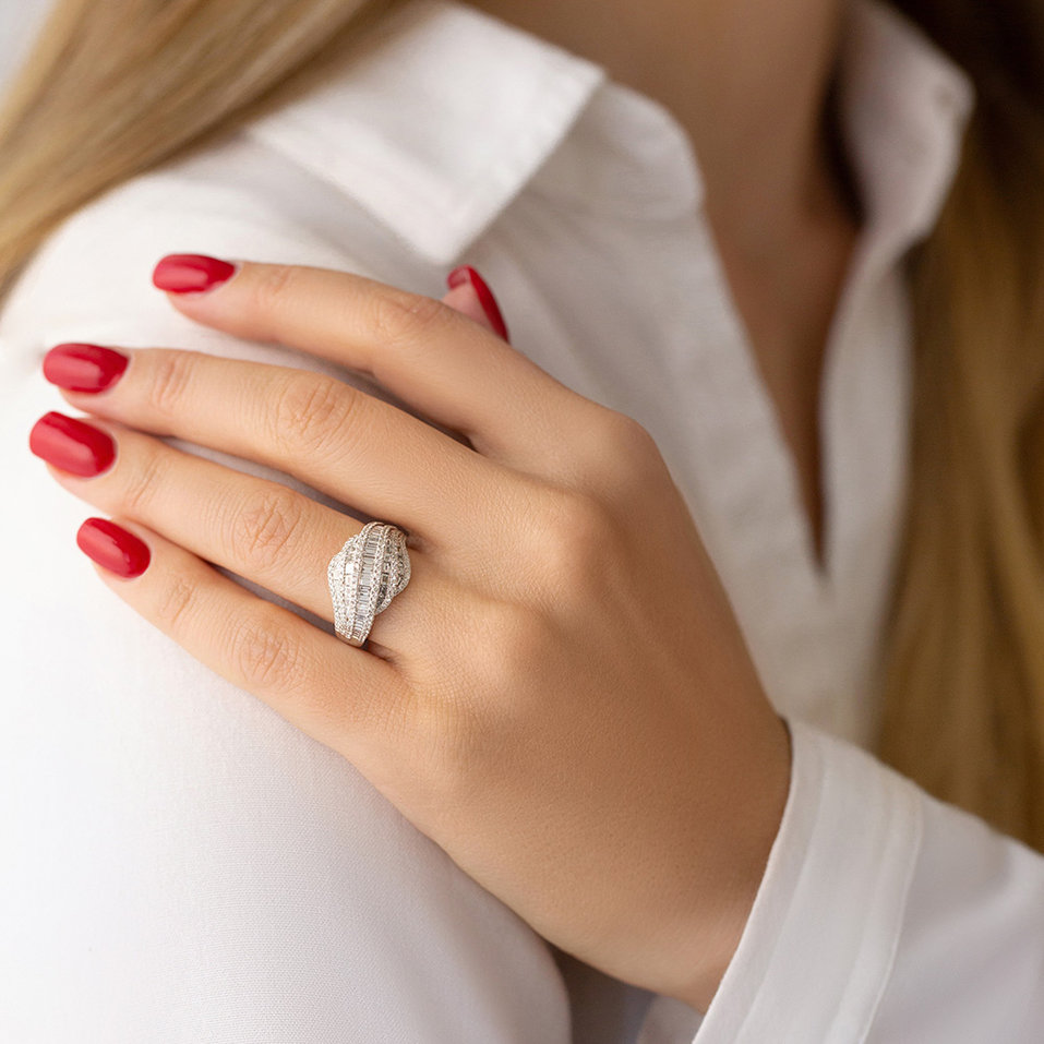 Prsteň s diamantmi Cédric