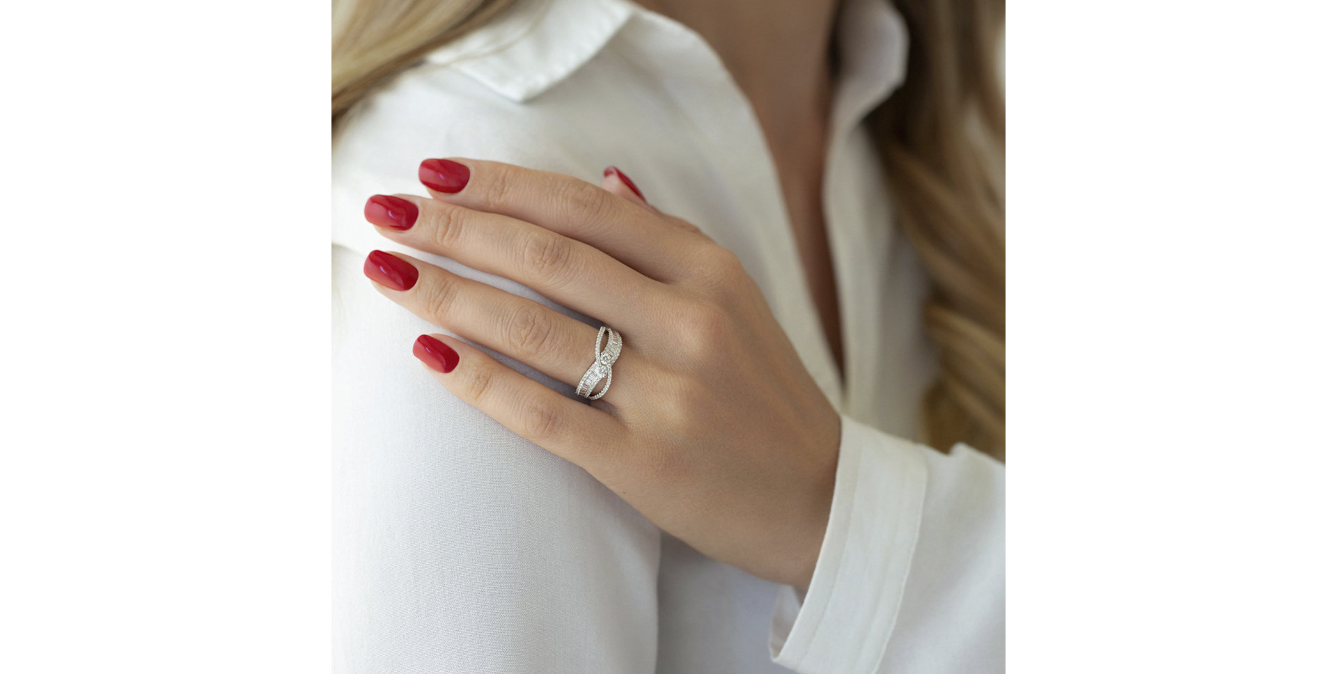 Prsteň s diamantmi Basile