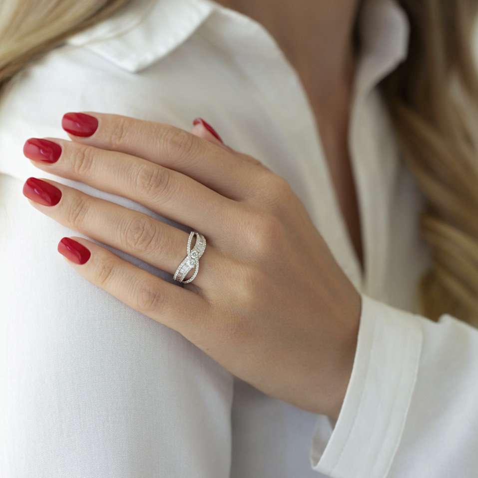 Prsteň s diamantmi Basile