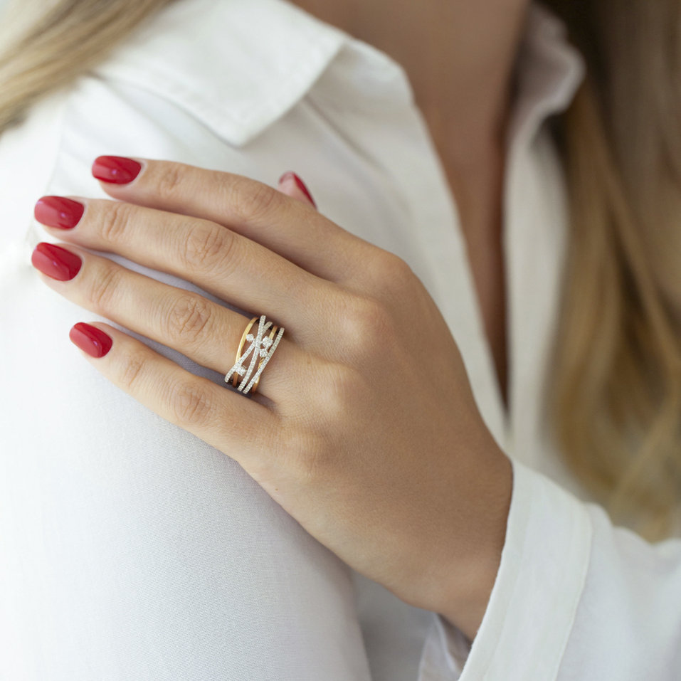 Prsteň s diamantmi Zita