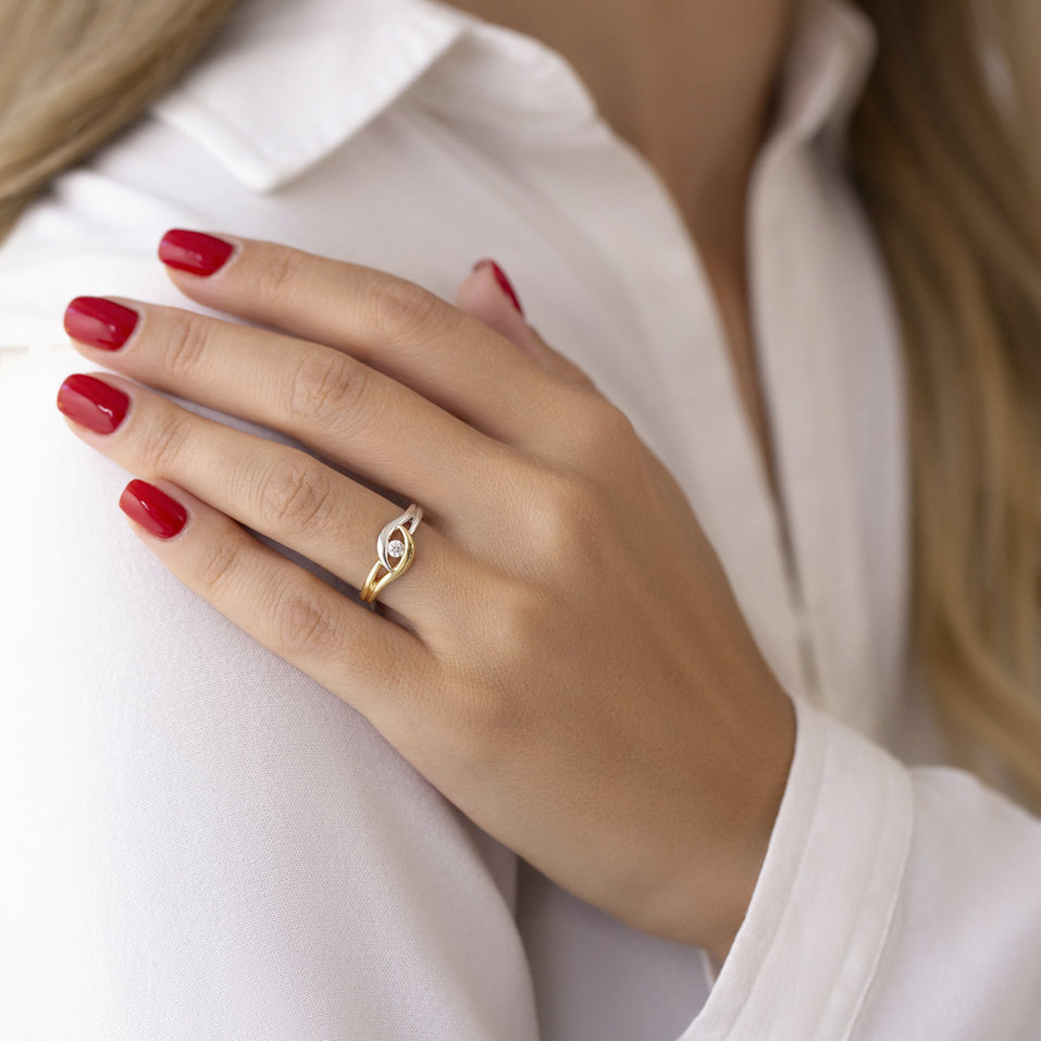 Prsteň s diamantom Casimir