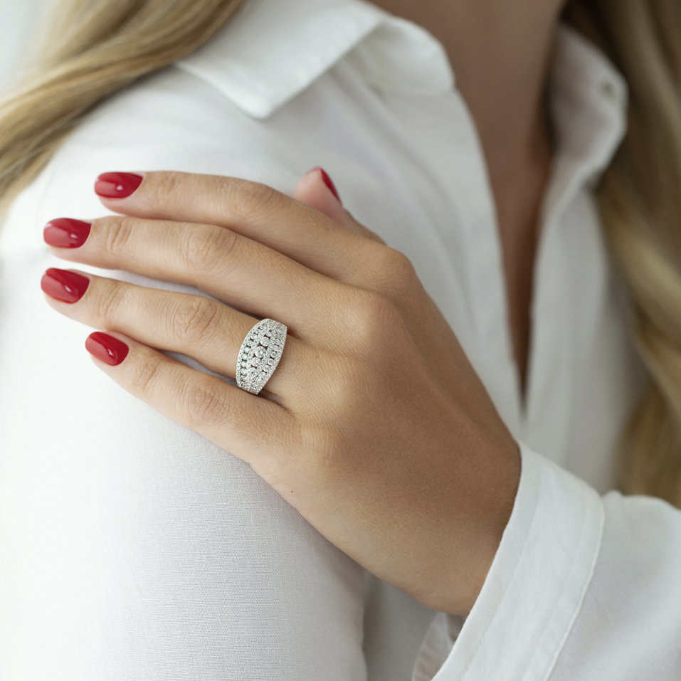 Prsteň s diamantmi Nevio