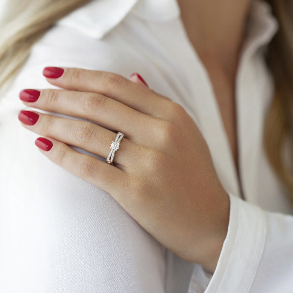 Prsteň s diamantmi Natanaele