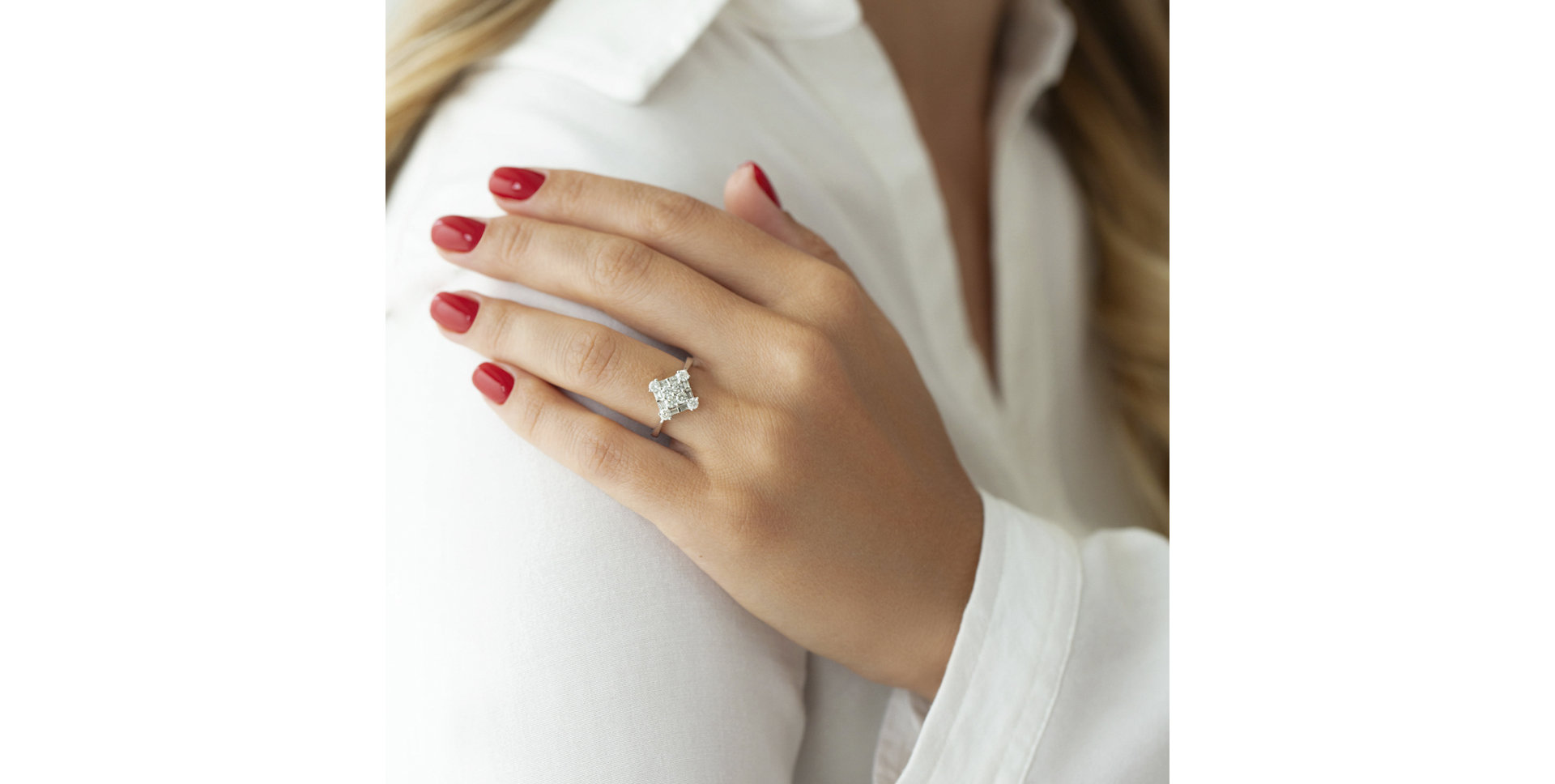 Prsteň s diamantmi Francoise