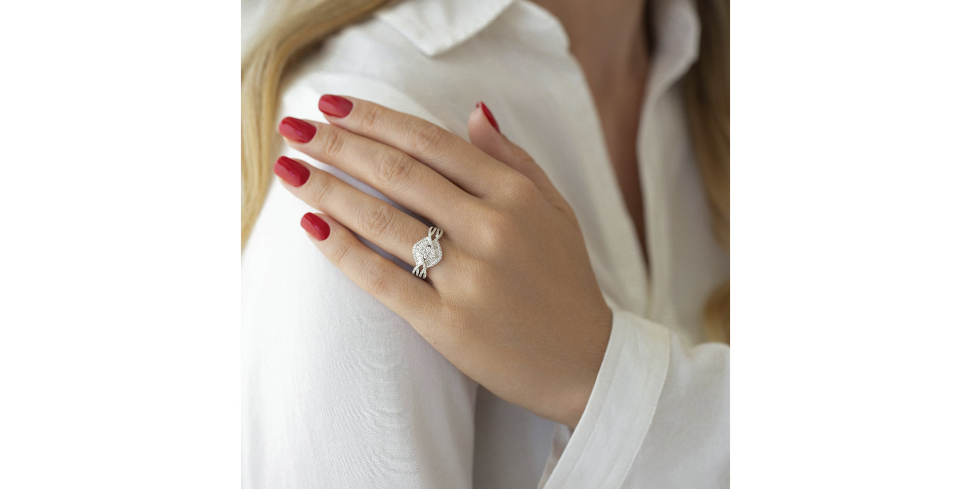 Prsteň s diamantmi Wandrille