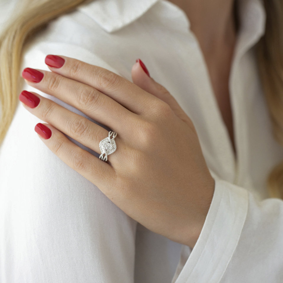 Prsteň s diamantmi Wandrille