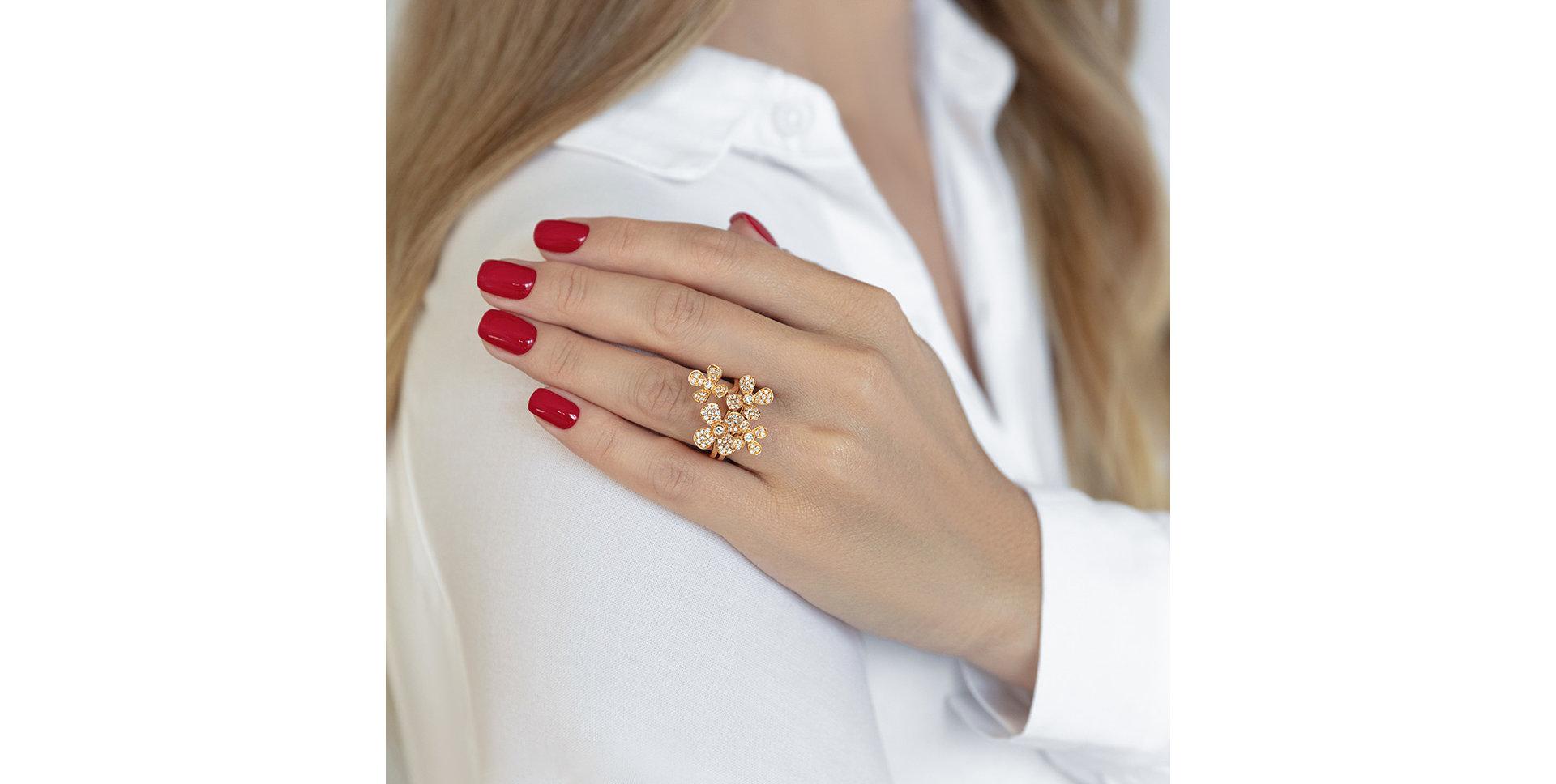 Prsteň s diamantmi Summer Garden