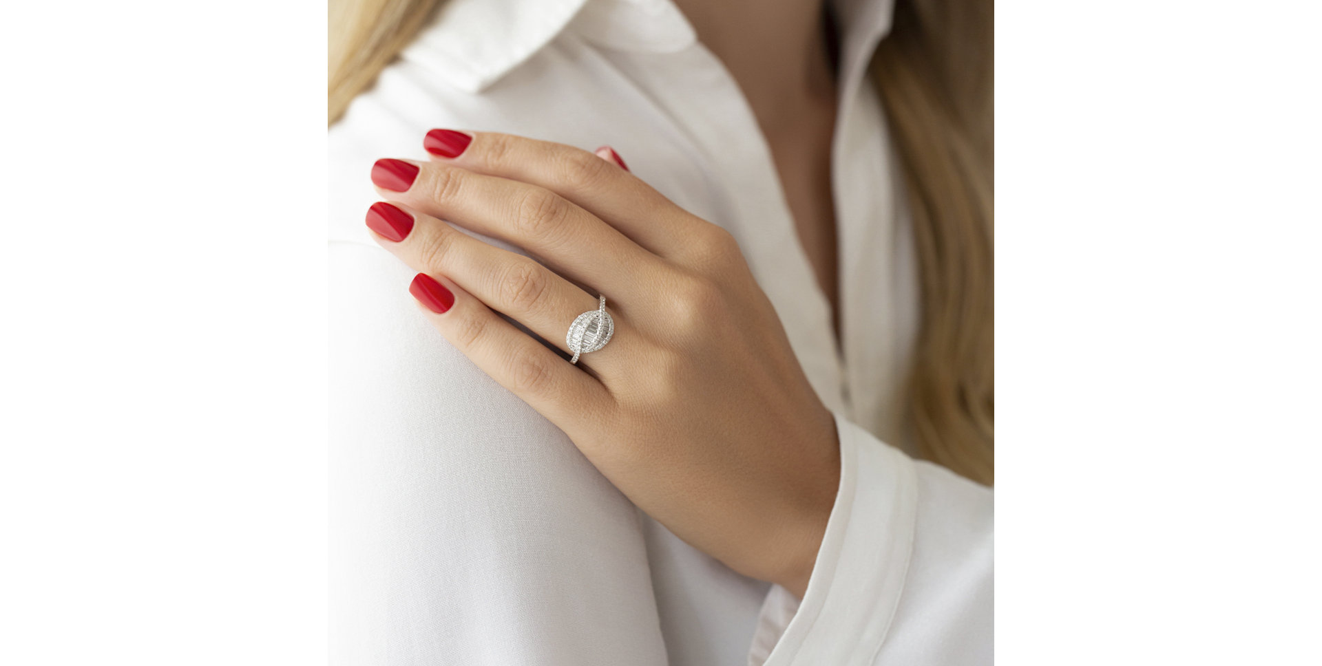 Prsteň s diamantmi Graceful Elegance