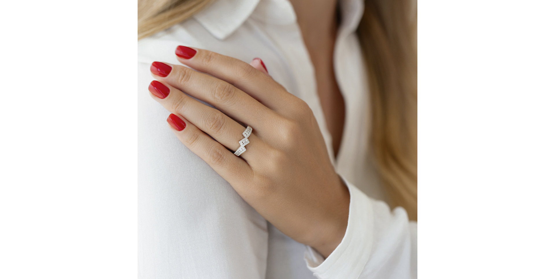 Prsteň s diamantmi Lovely Connection