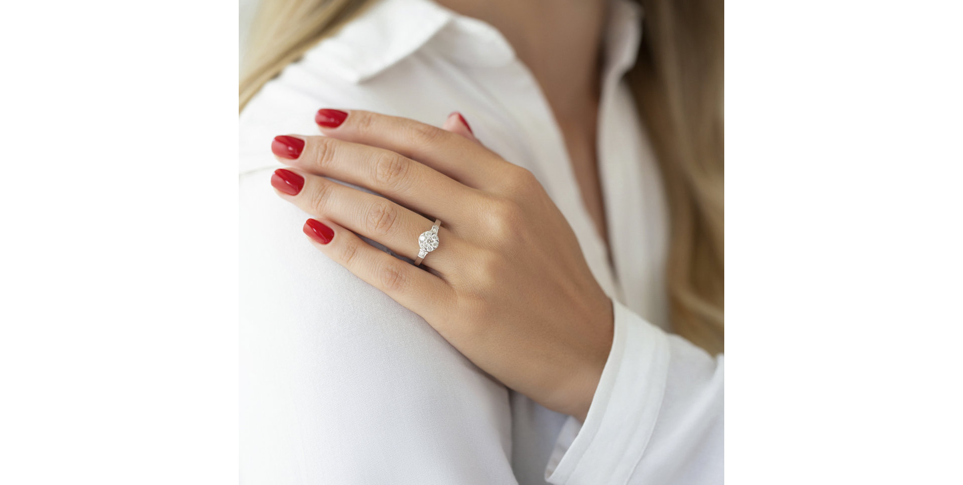 Prsteň s diamantmi Shiny Meadow