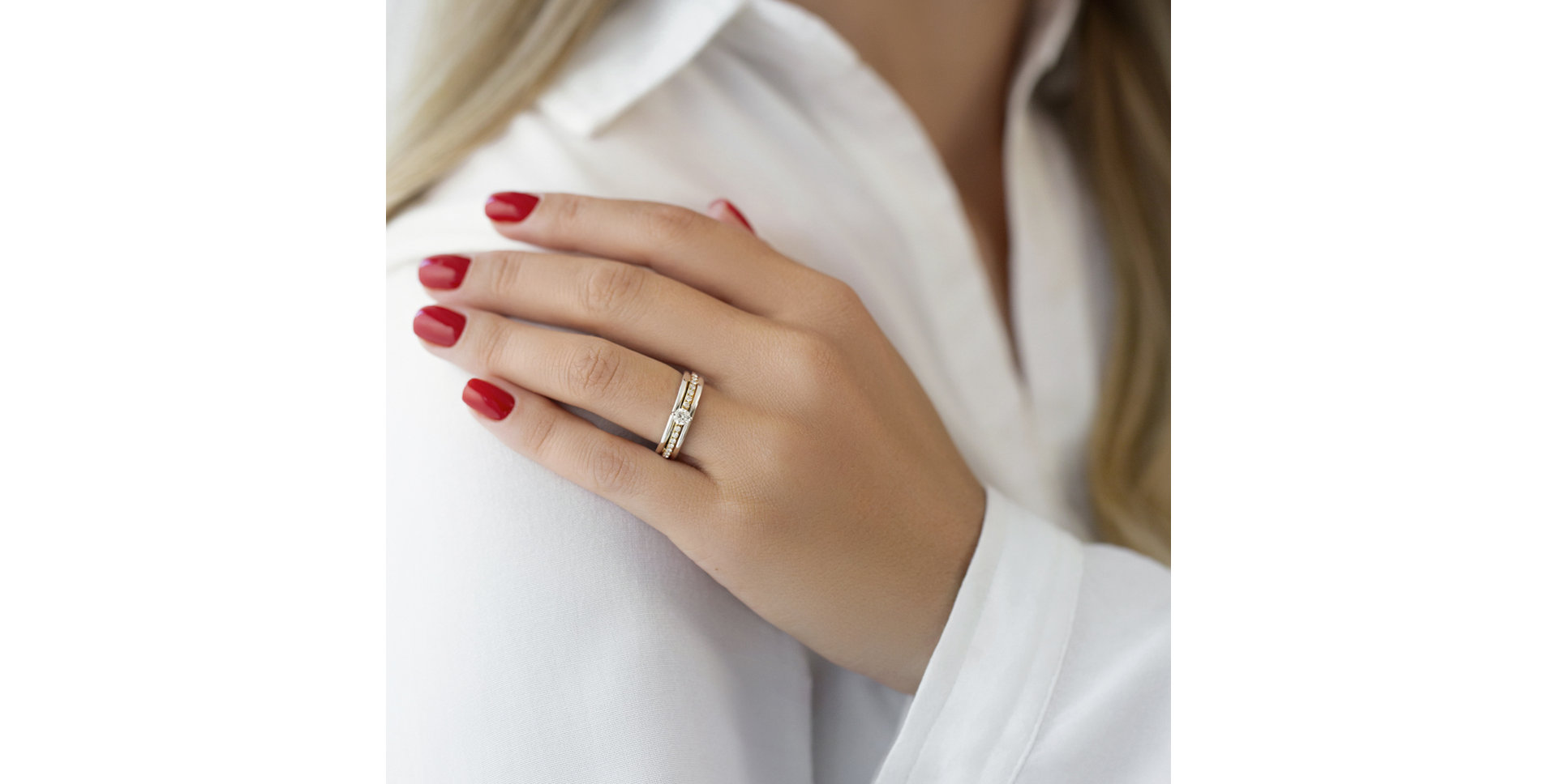 Prsteň s diamantmi Mysterious Dewdrop