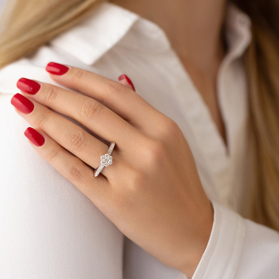 Prsteň s diamantmi Omer