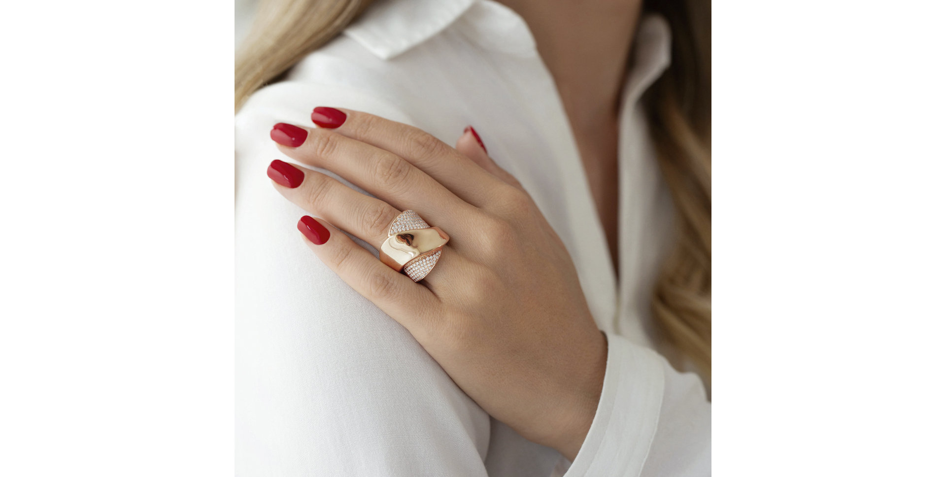 Prsteň s diamantmi Cyrille