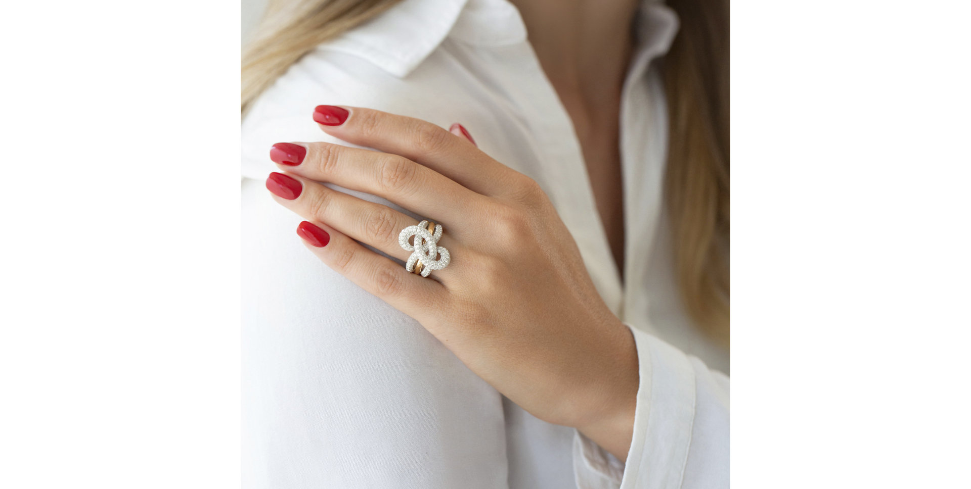 Prsteň s diamantmi Emotion Spiral