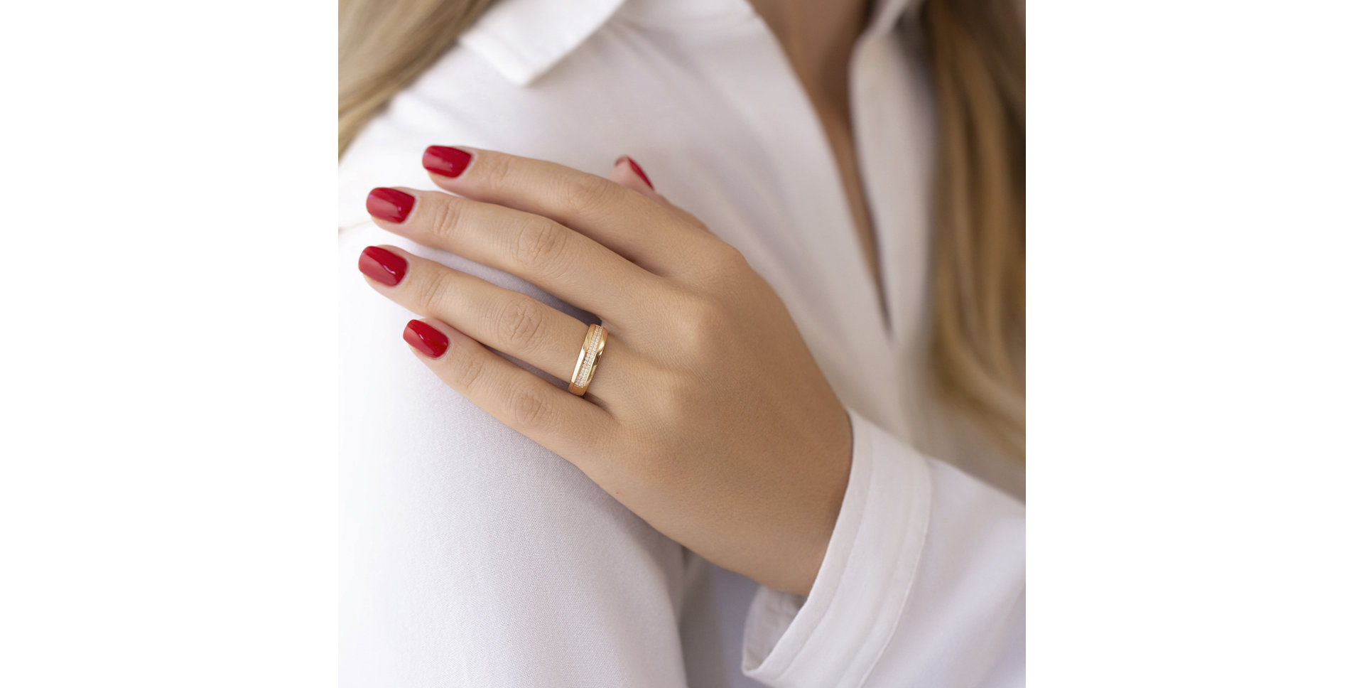 Prsteň s diamantmi Majestic Care