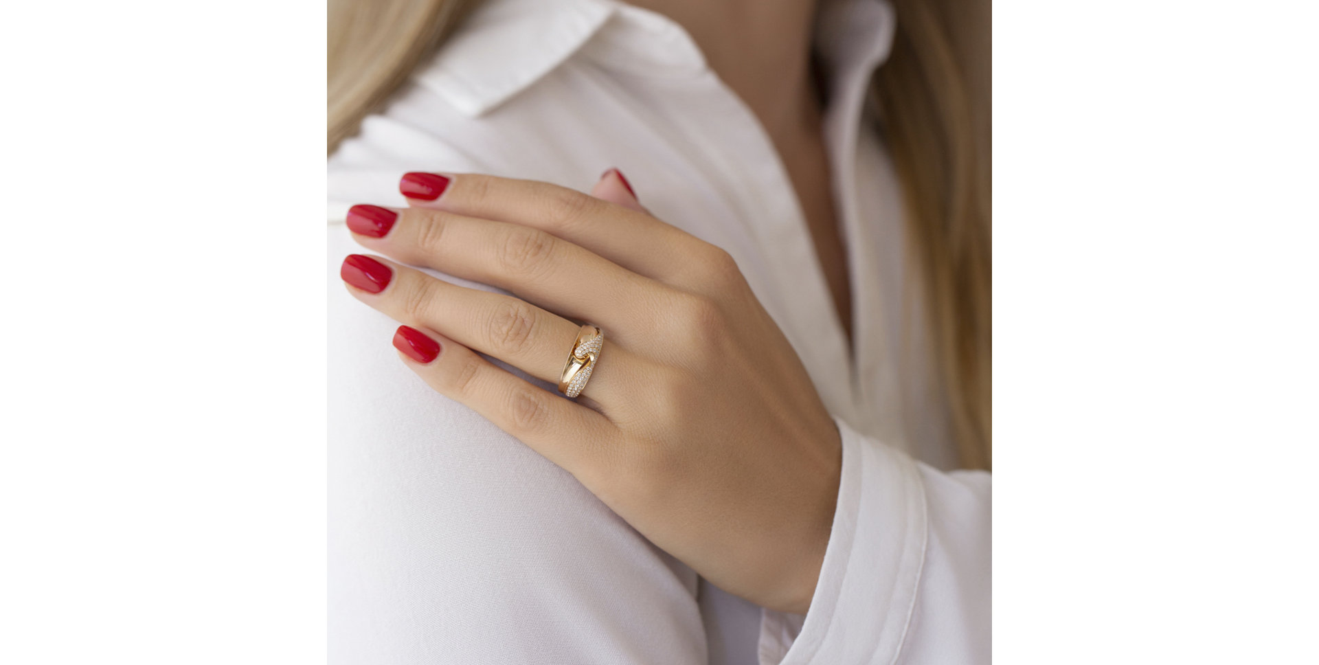 Prsteň s diamantmi Sunny Waves