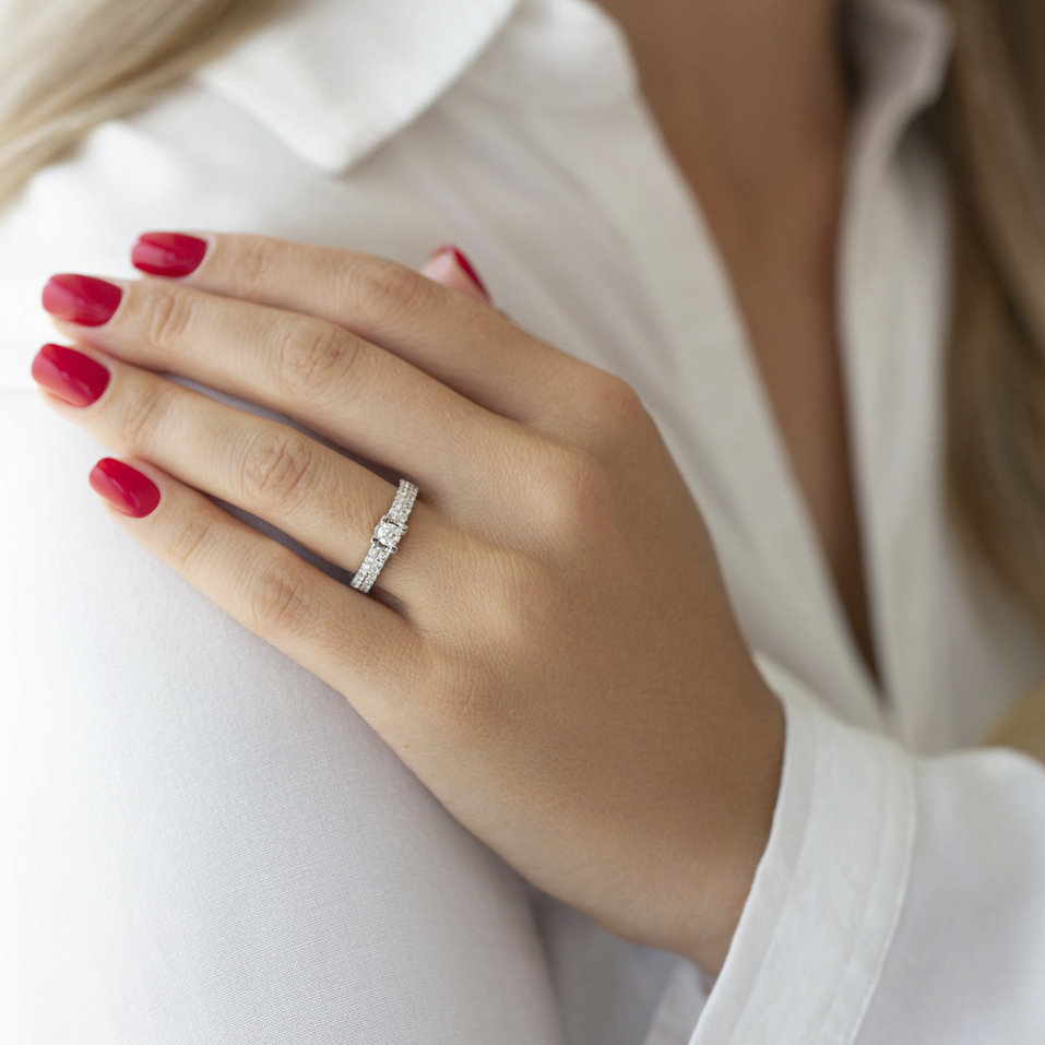 Prsteň s diamantmi Elegant Secret