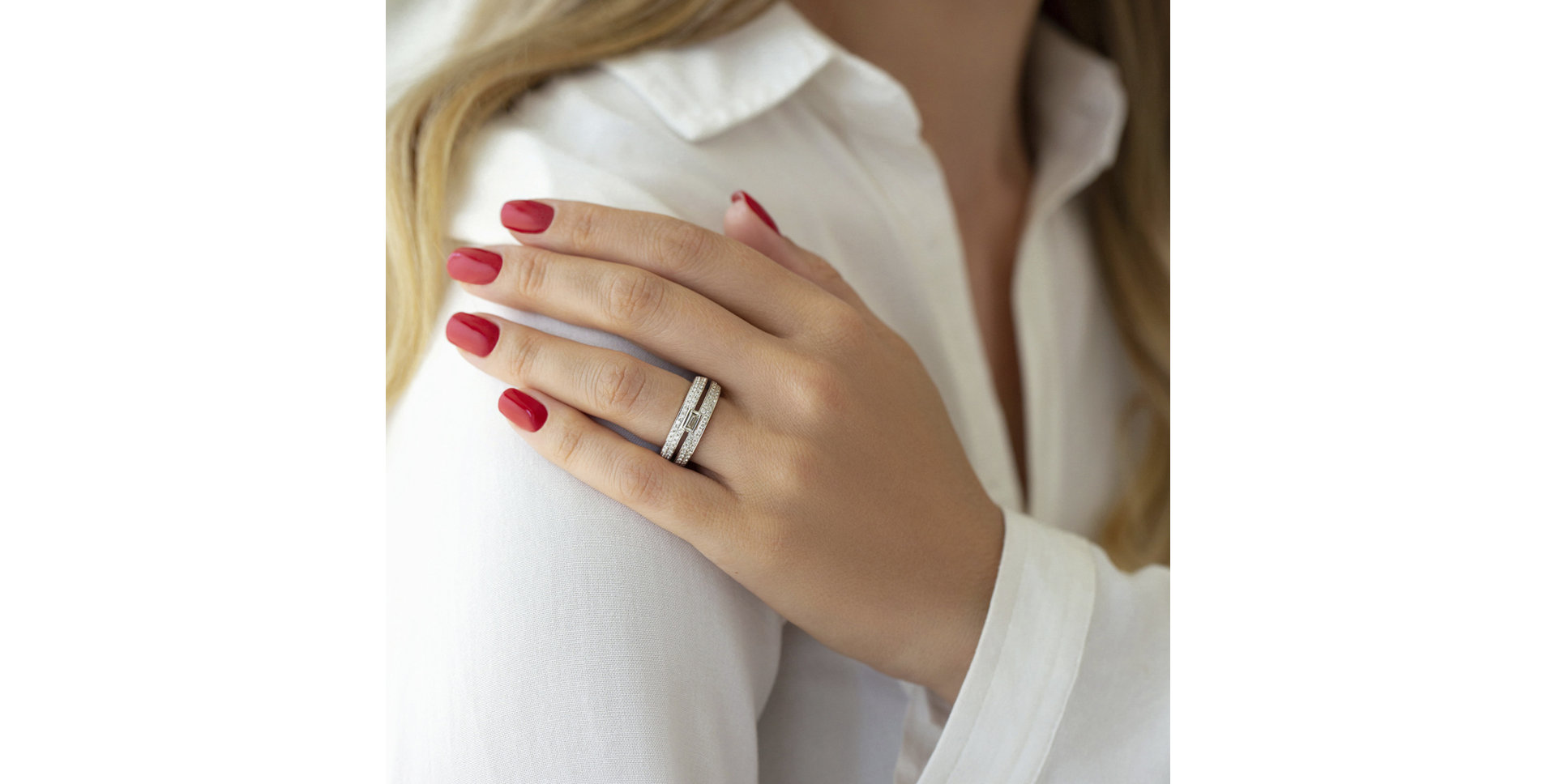 Prsteň s diamantmi Stars Lovers