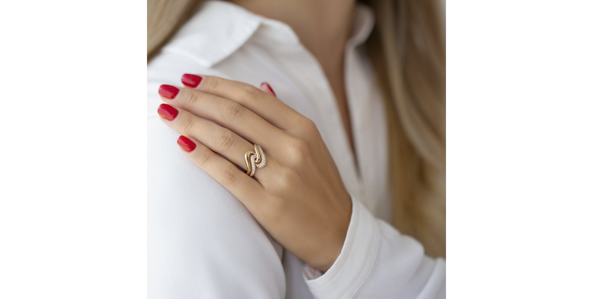 Prsteň s diamantmi Velonara