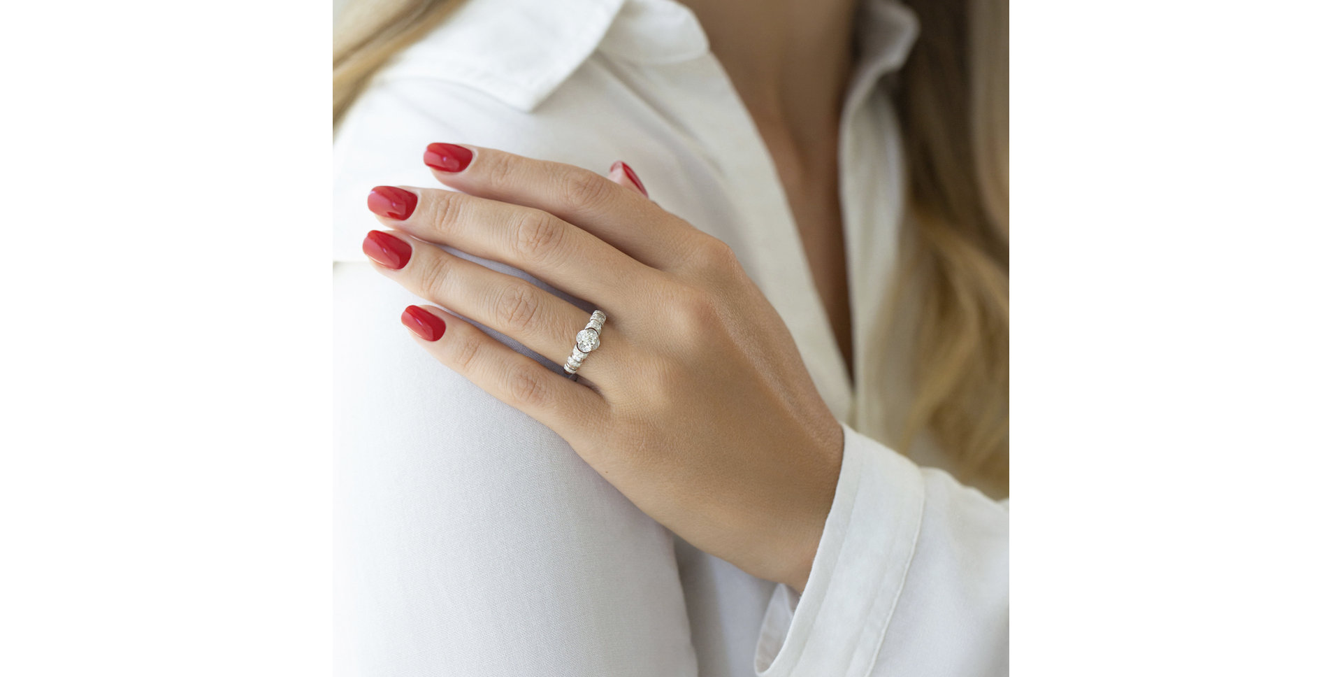 Prsteň s diamantmi Faustine