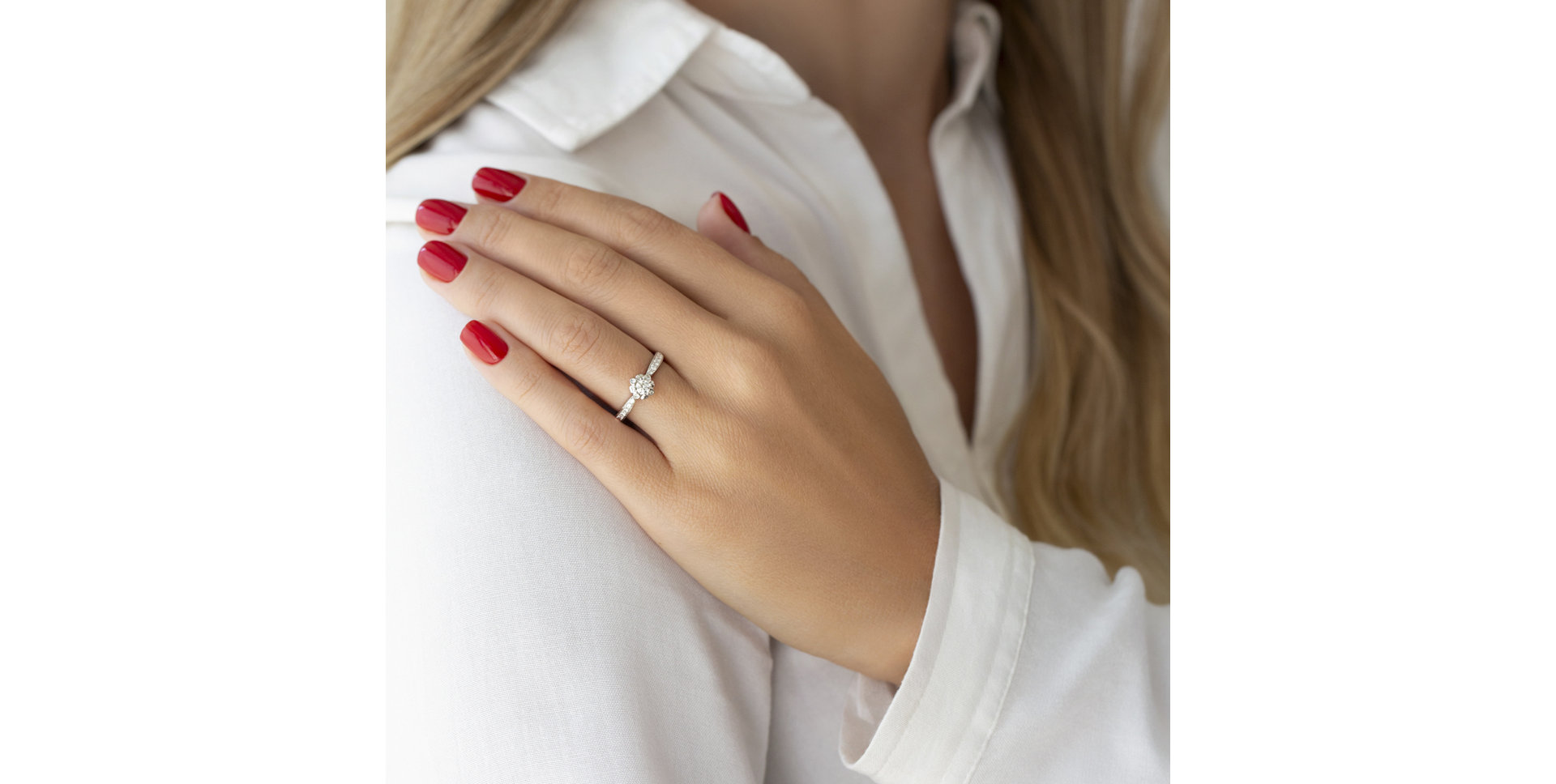 Prsteň s diamantmi Thècle