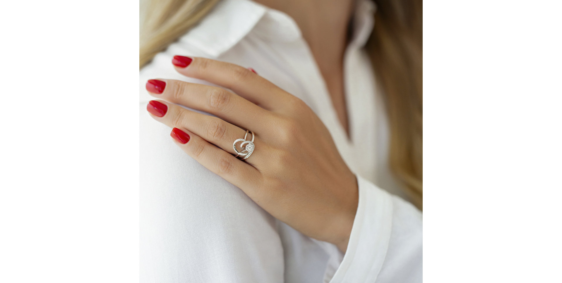 Prsteň s diamantmi Mélodie