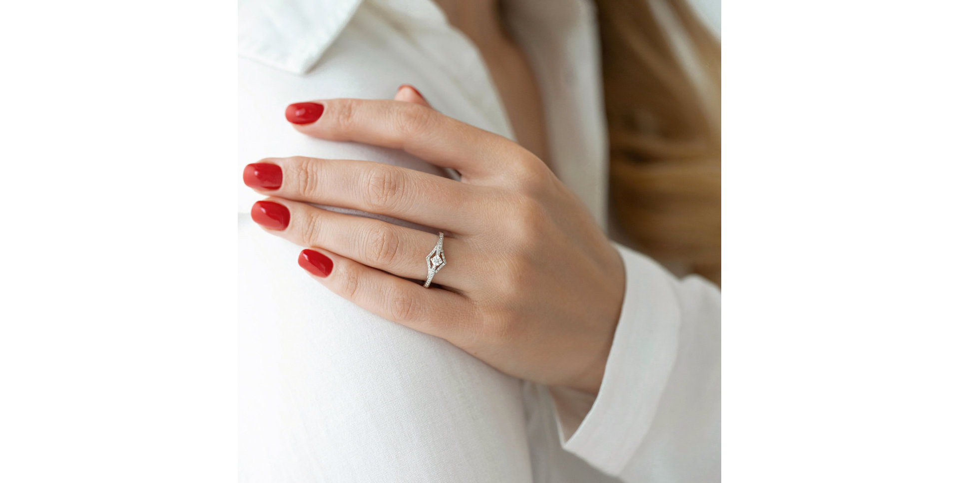 Prsteň s diamantmi Lucie Luck