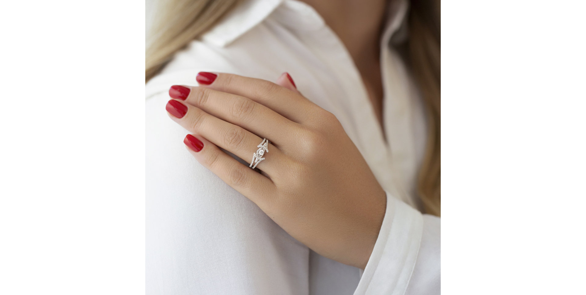 Prsteň s diamantmi Gaétan