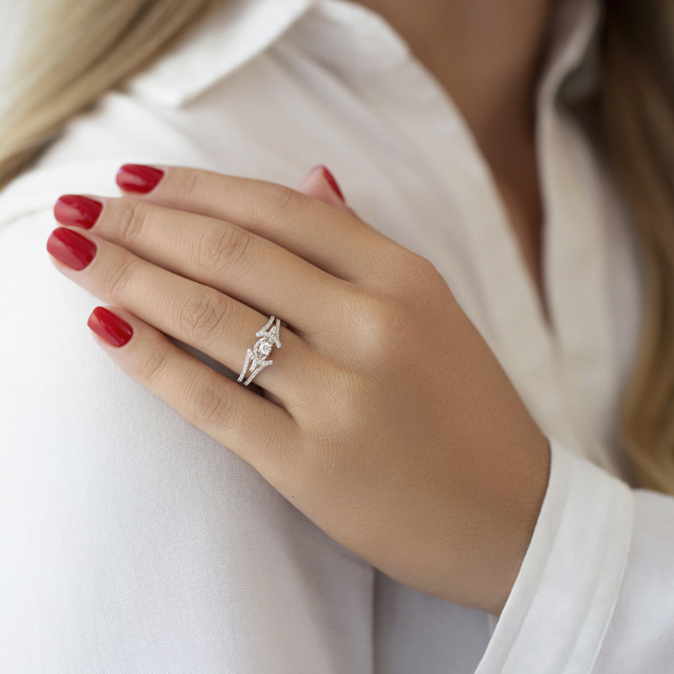 Prsteň s diamantmi Gaétan