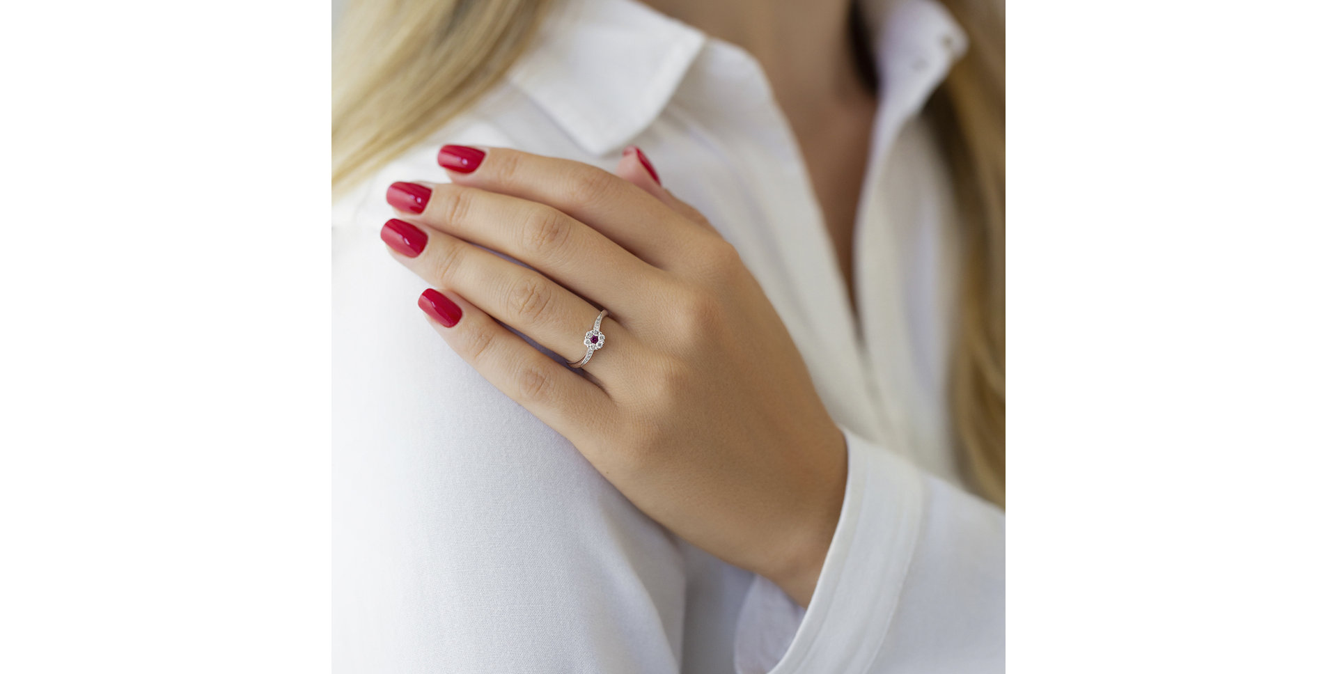 Prsteň s diamantmi Midnight Countess