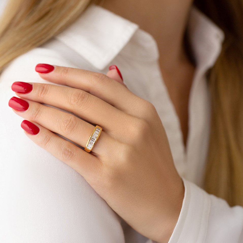 Prsteň s diamantmi Edina