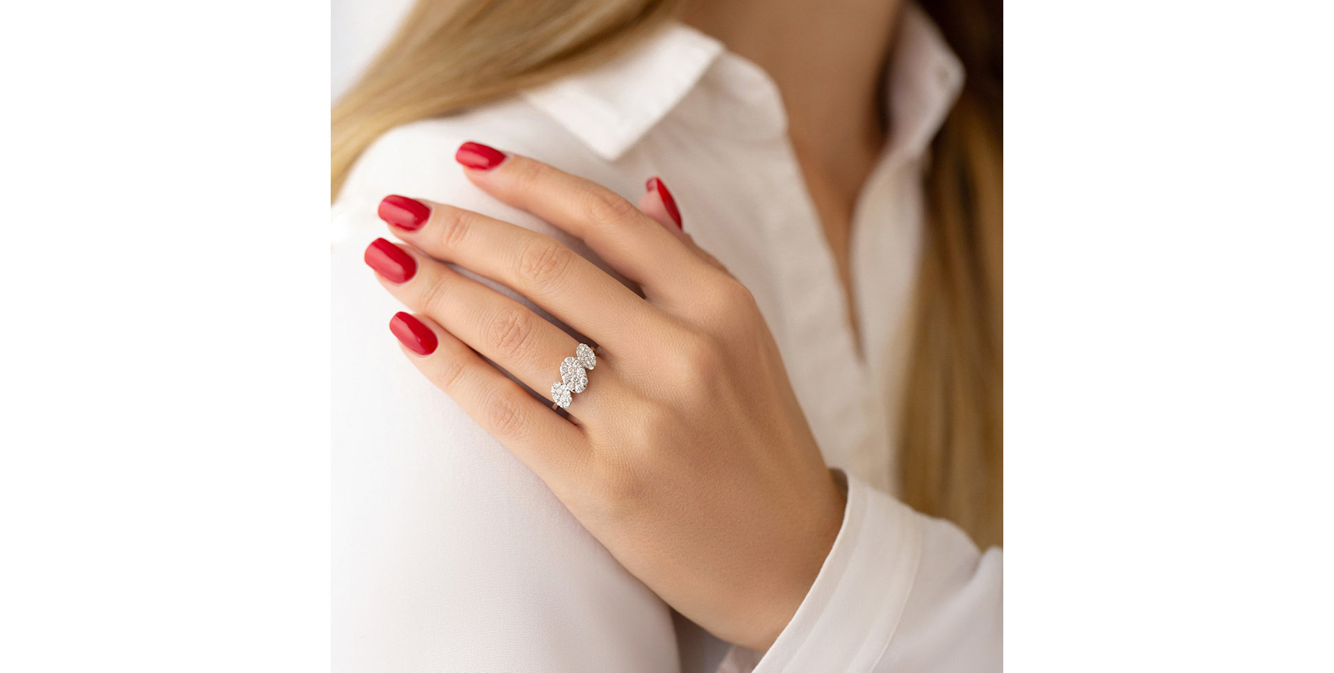 Prsteň s diamantmi Aure