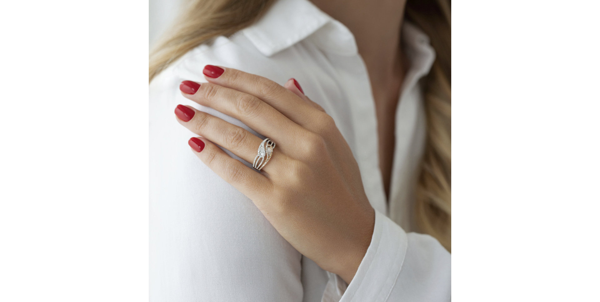 Prsteň s diamantmi Beatricia