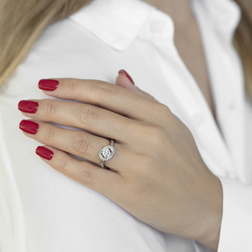 Prsteň s diamantmi Posh Star