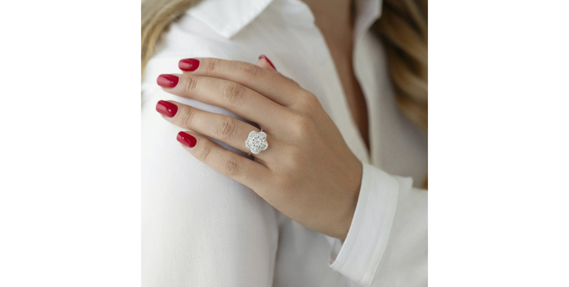 Prsteň s diamantmi Gwendoline