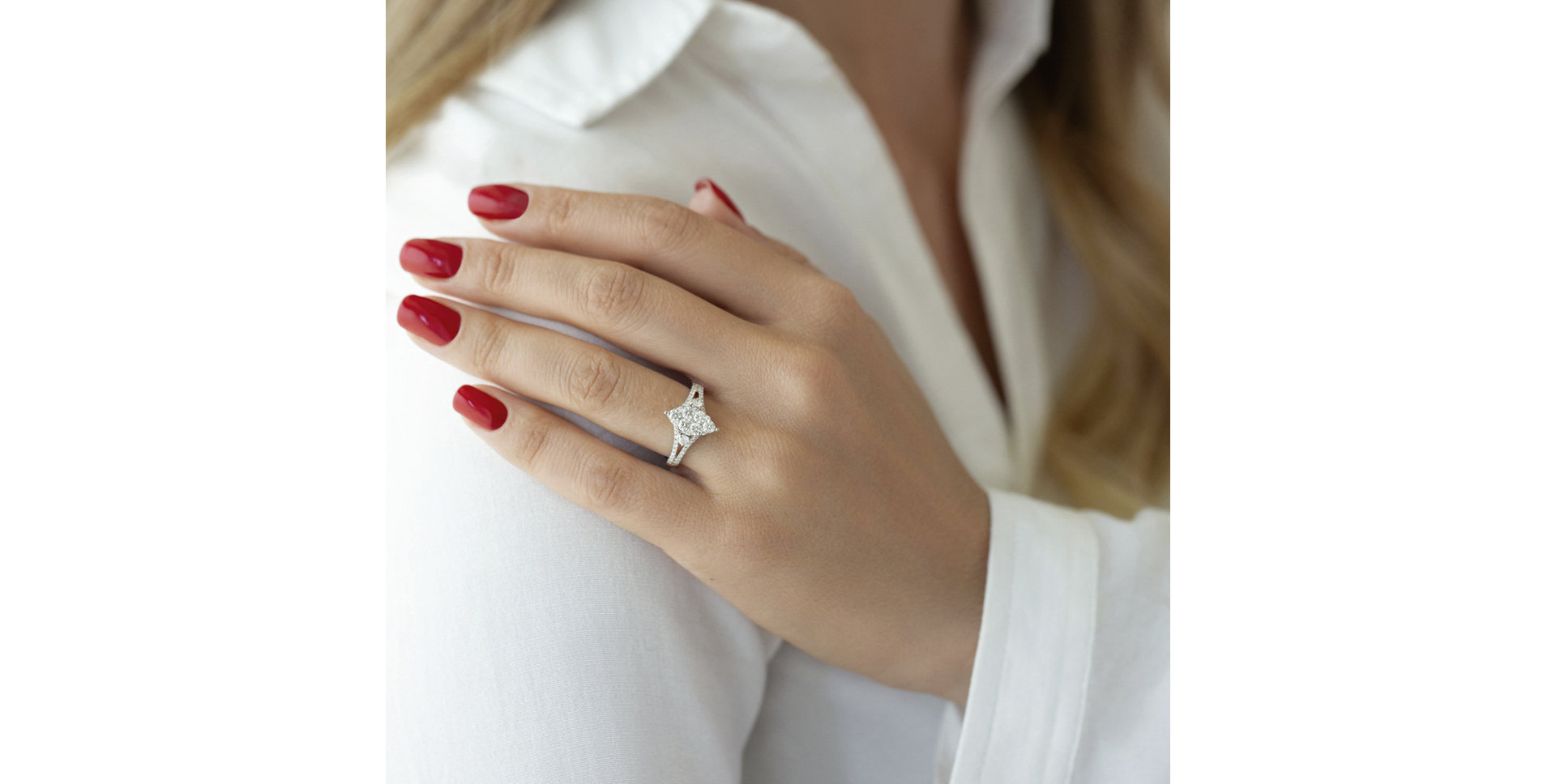 Prsteň s diamantmi Thérèse