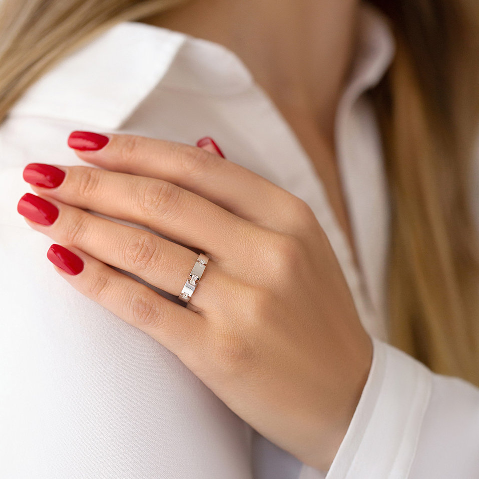 Prsteň s diamantmi Rhiannon