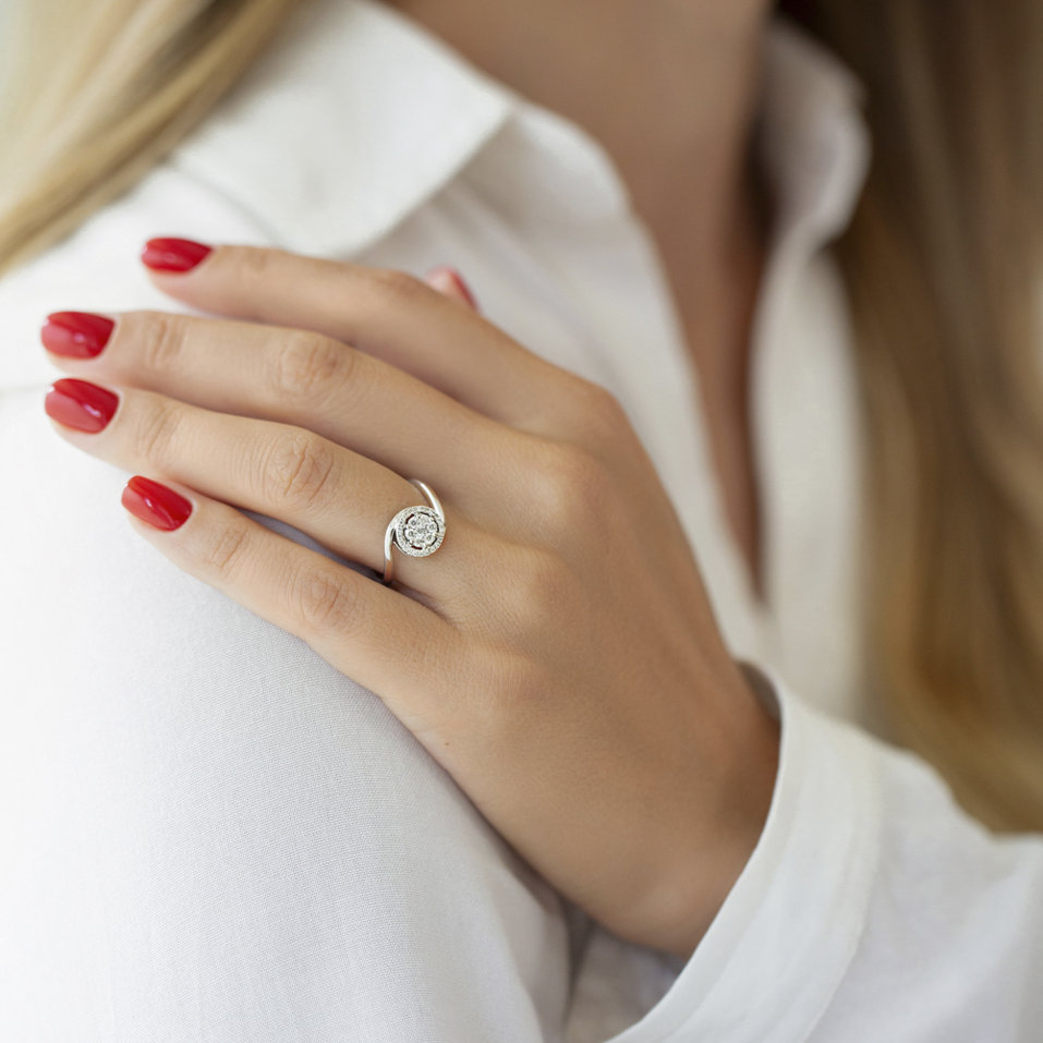 Prsteň s diamantmi Orion Galaxy