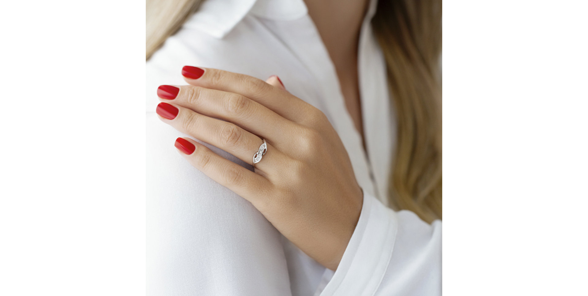 Prsteň s diamantmi Ursule